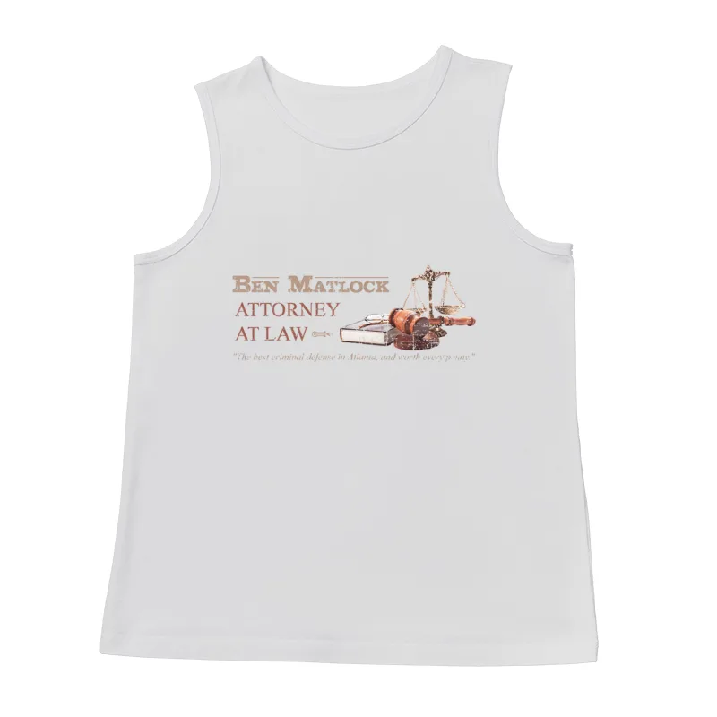 Matlock Attorney at Law, distressed Male Tank Top