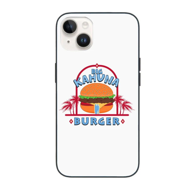 Big Kahuna Burger: Hawaiian-Themed Fast Food Logo iPhone Case