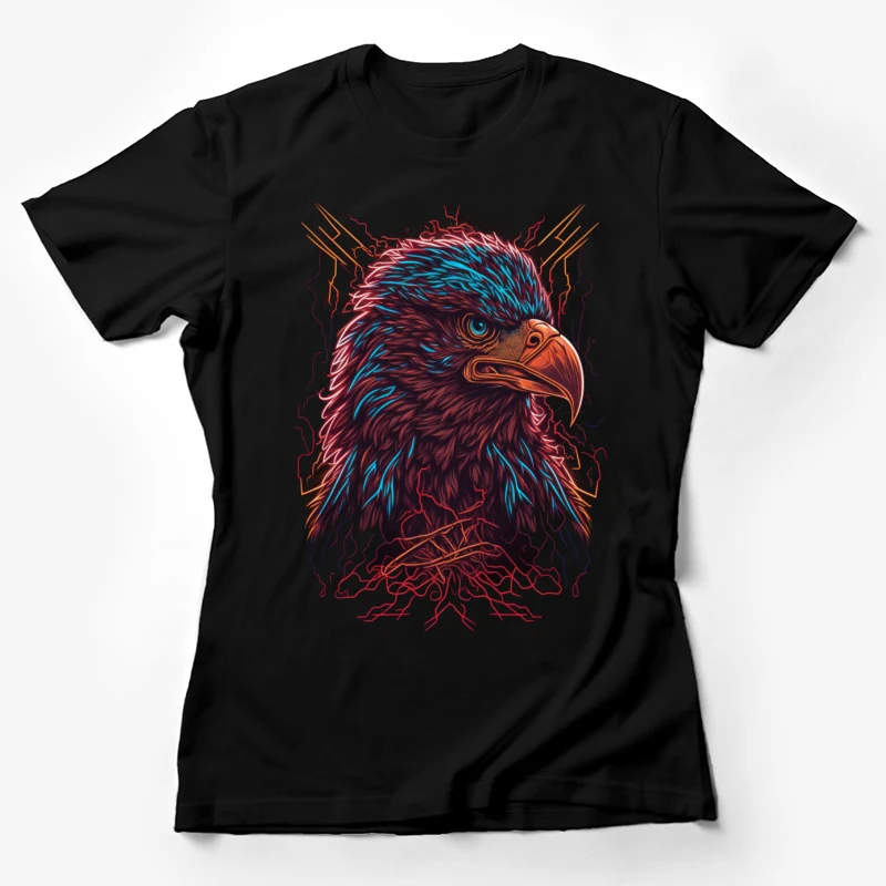 Eagle artwork colorful illustration bird of prey Female T-Shirt