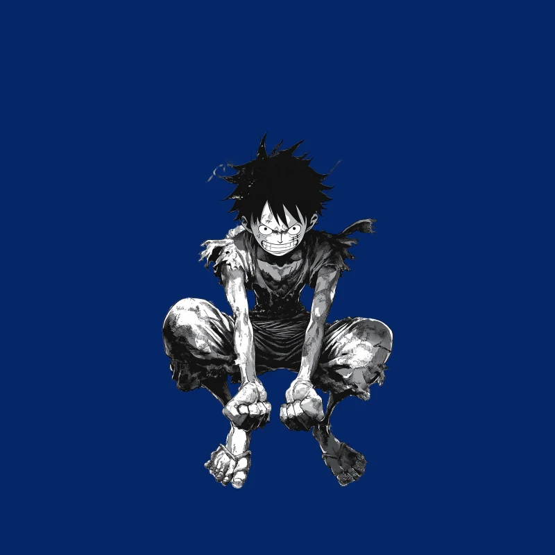 Gritty Manga Hero: Resilient Warrior in Tattered Garb iPhone Case