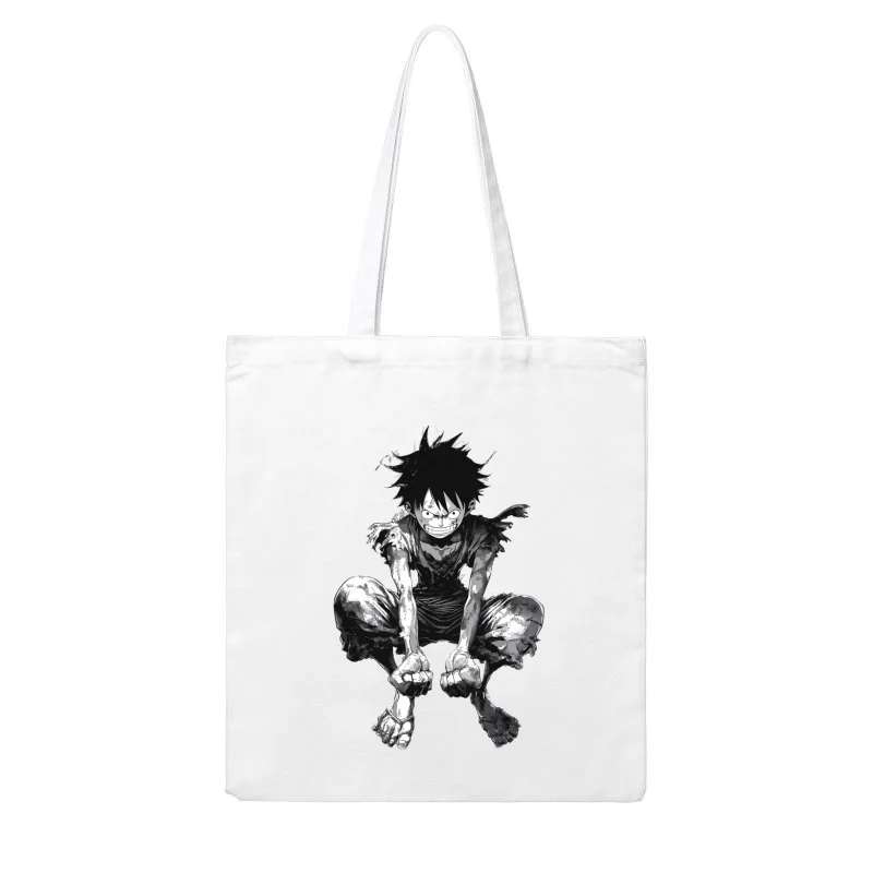 Gritty Manga Hero: Resilient Warrior in Tattered Garb Cotton Tote Bag