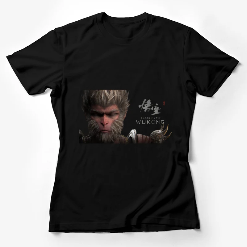 Black Myth: Wukong video game monkey king Chinese mythology fantasy digital ar Female T-Shirt