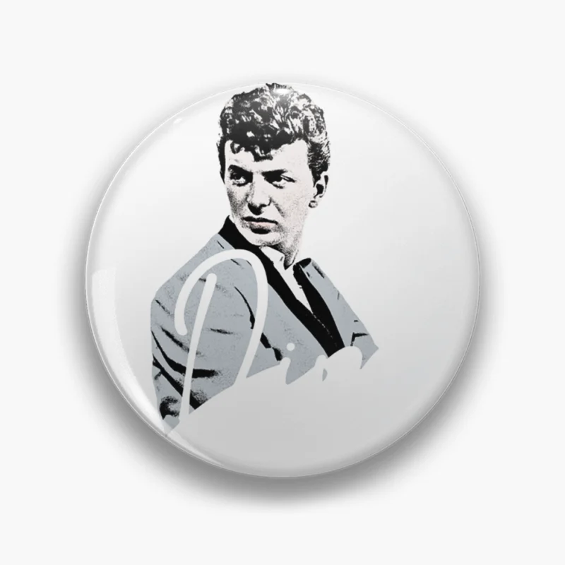 Dion - Retro Nostalgia Graphic Design Pin