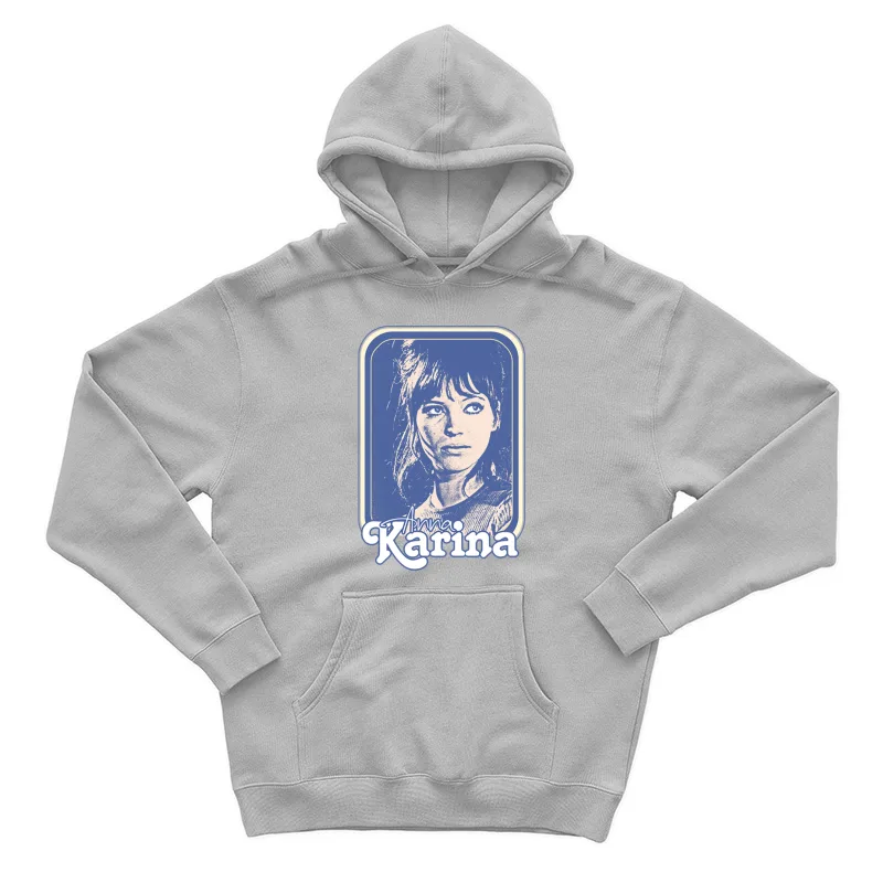 Anna Karina  Retro Original Nouvelle Vague Fan Design Male Pullover Hoodie