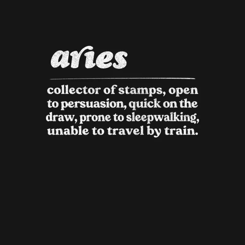 Aries Zodiac Symbol  Humorous Gift Design Male Long Sleeve T-Shirt