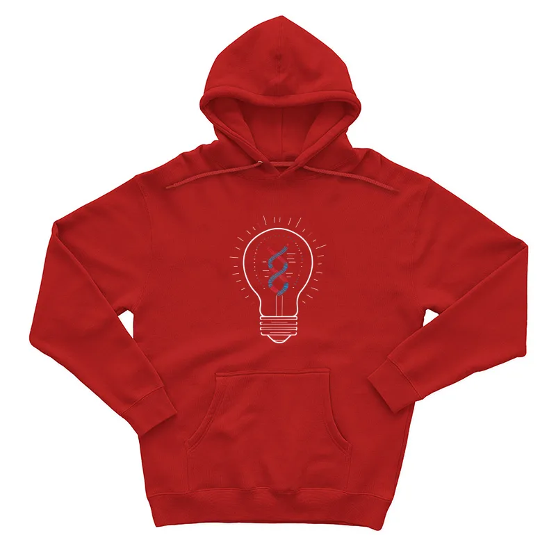 DNA Innovation: Genetic Science Illuminated Male Pullover Hoodie