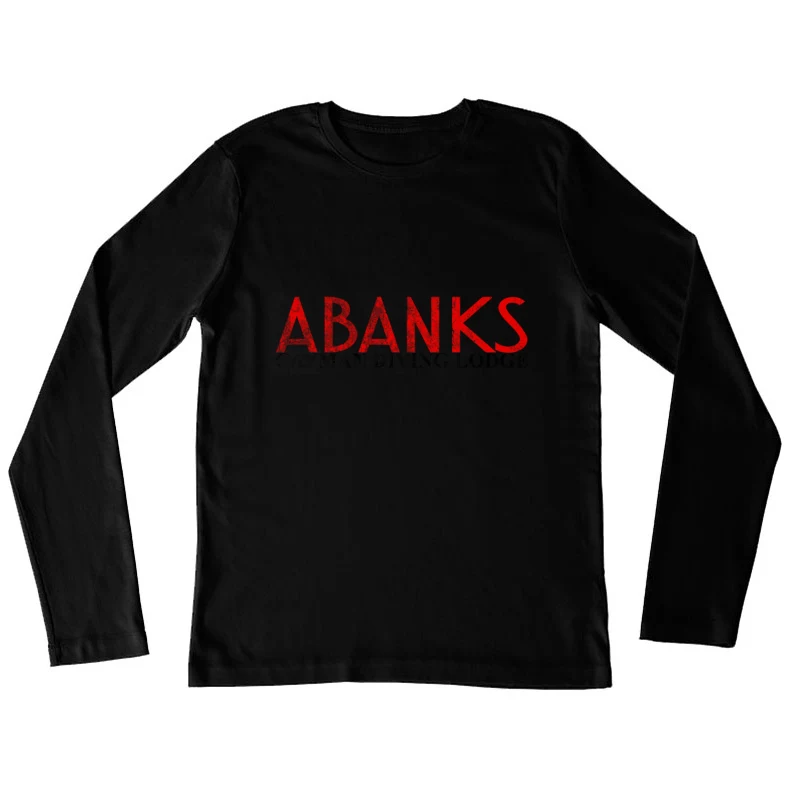Abanks Cayman Diving Lodge, distressed Female Long Sleeve T-Shirt