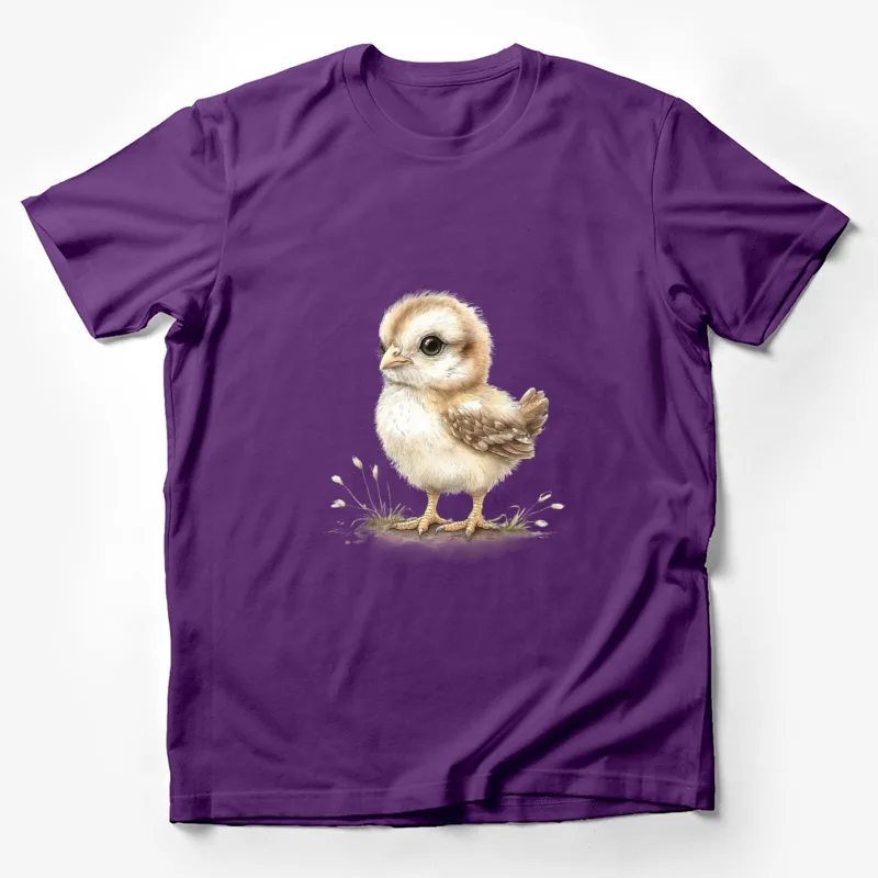 chick baby chicken cute animal illustration drawing fluffy barnyard animal wildlife ar Male T-Shirt