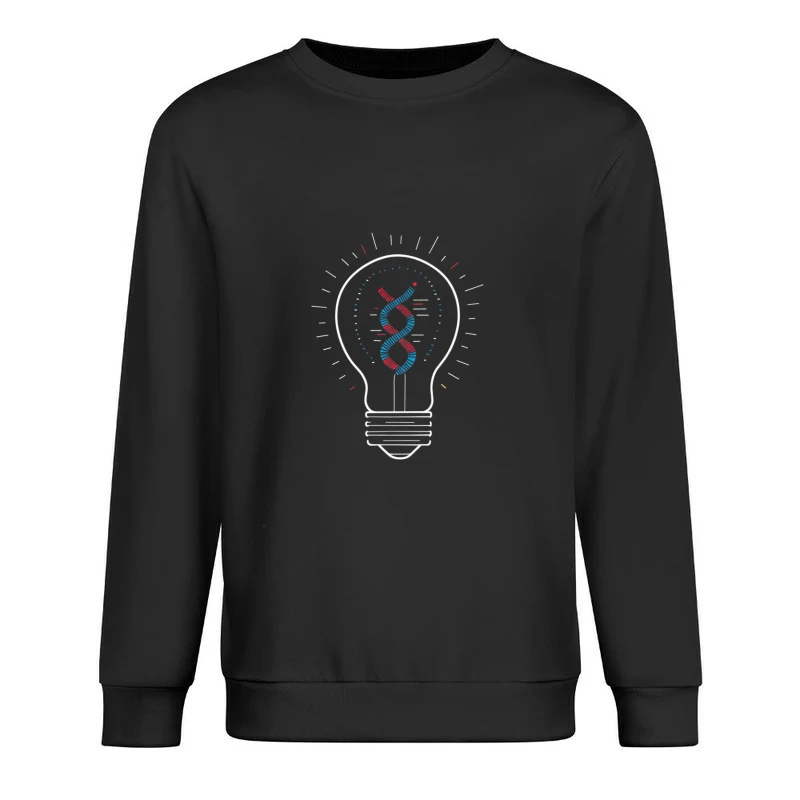 DNA Innovation: Genetic Science Illuminated Male Pullover Sweatshirt