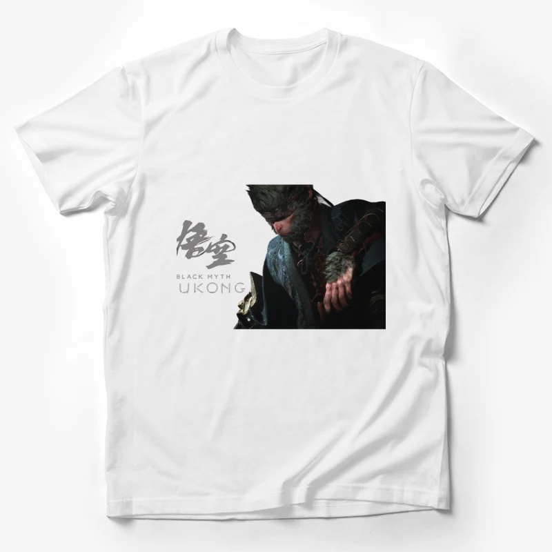 video game character Wukong Black Myth warrior fantasy Chinese mythology action game Male T-Shirt