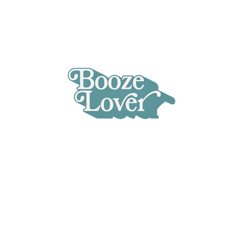 Booze Lover - Original Typography Design iPhone Case