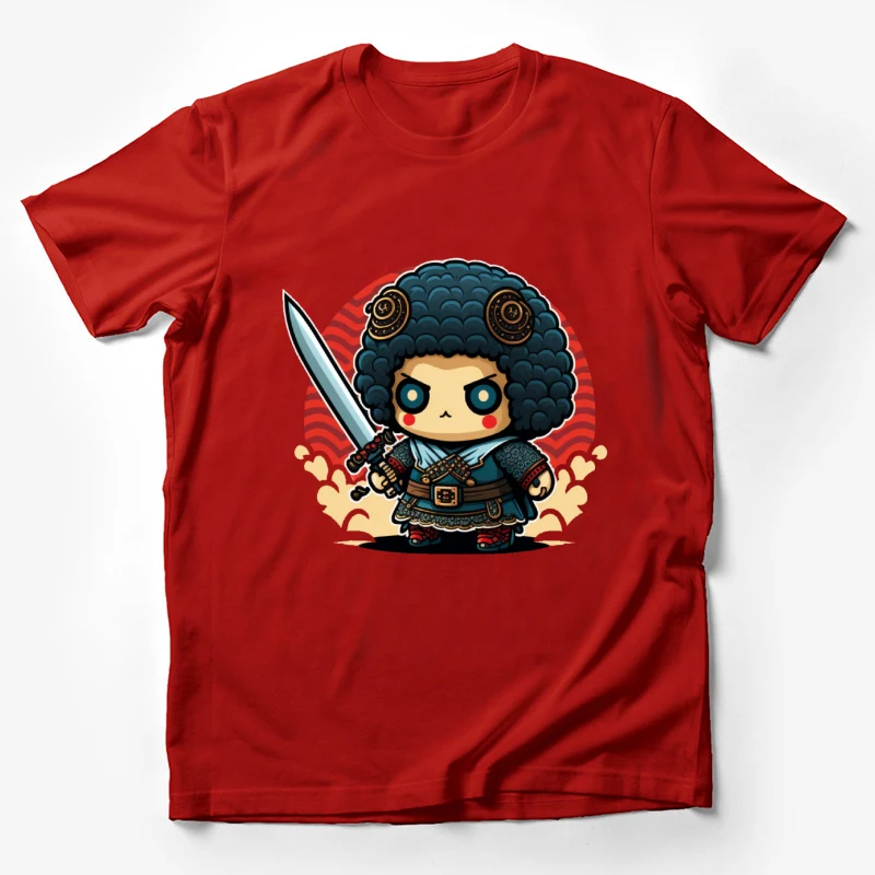 Cartoon character warrior cute fantasy Male T-Shirt