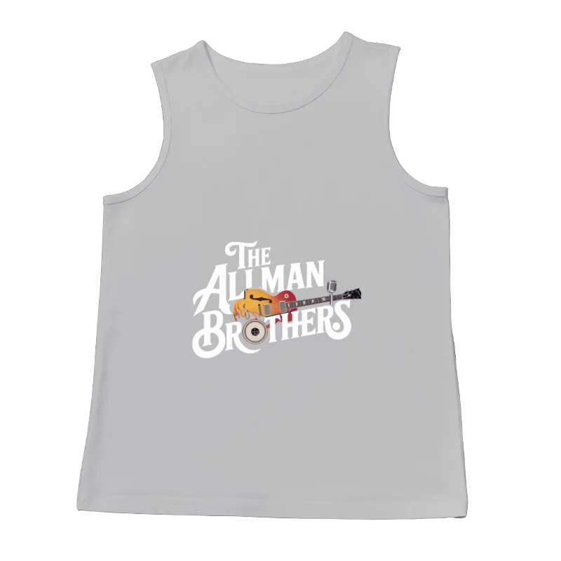 Surreal Musical Instrument Fusion: Guitar and Microphone Art Male Tank Top