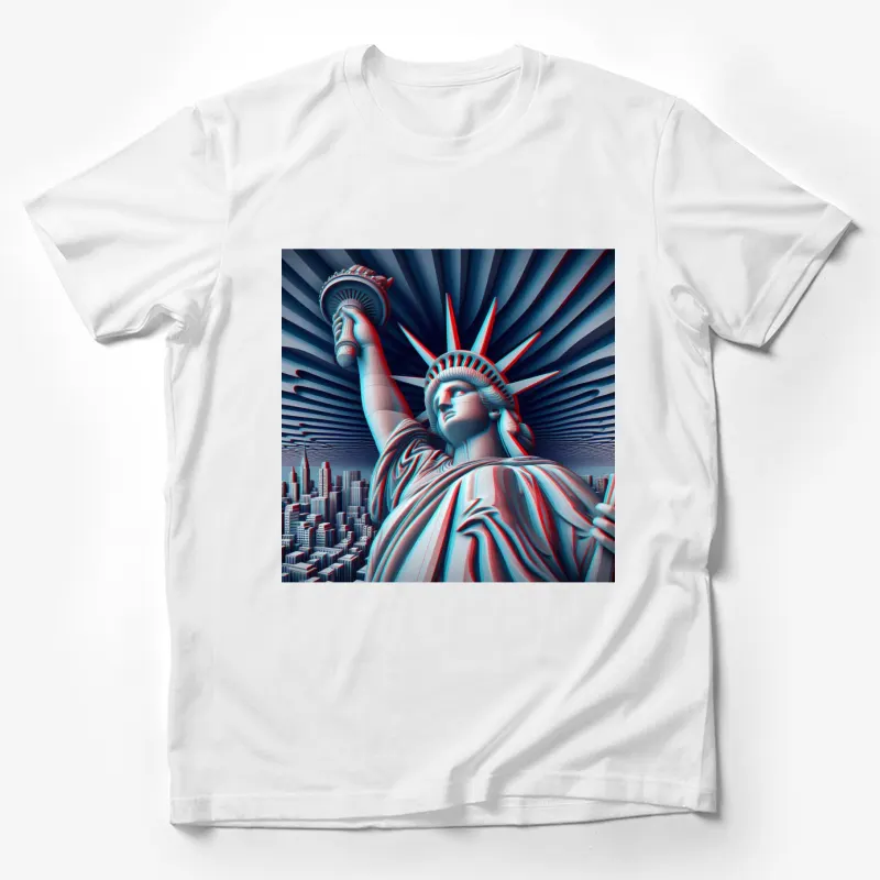 Statue of Liberty New York 3D effect Design Male T-Shirt