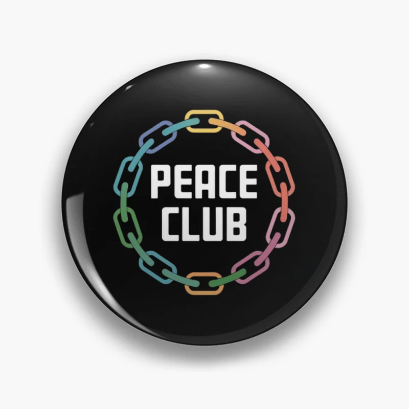 Colorful Chain Circle: Unity in Diversity Pin