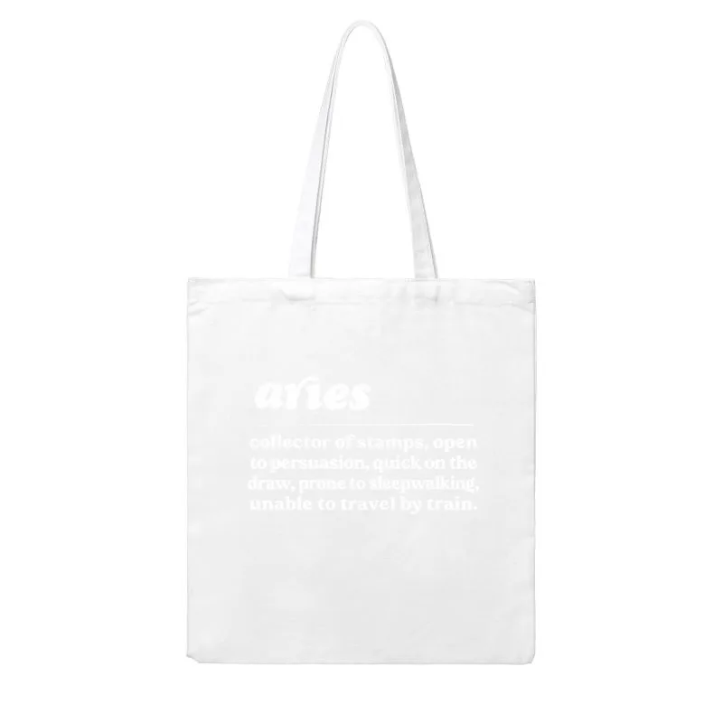 Aries Zodiac Symbol  Humorous Gift Design Cotton Tote Bag