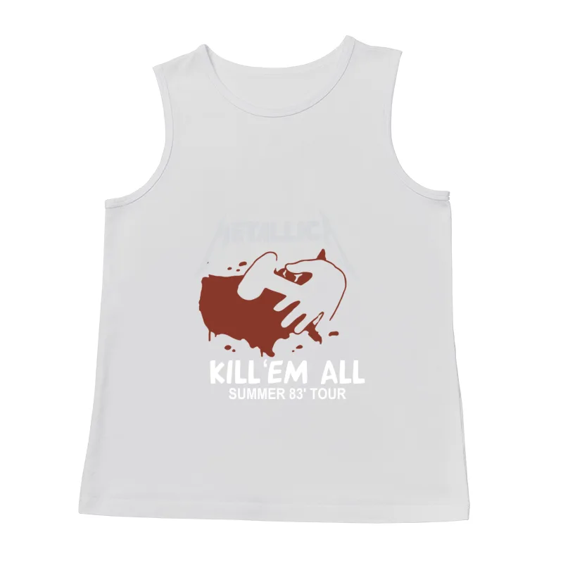 Metallica Kill _Em All Tour 1983 Male Tank Top