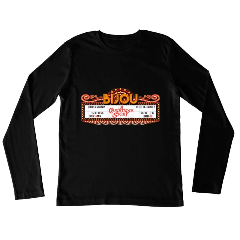 A Christmas Story Marquee Female Long Sleeve T-Shirt