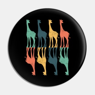 Colorful Giraffe Pin