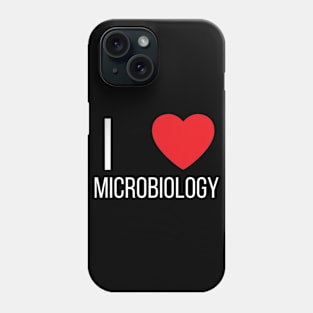 I Love Heart Microbiology Phone Case