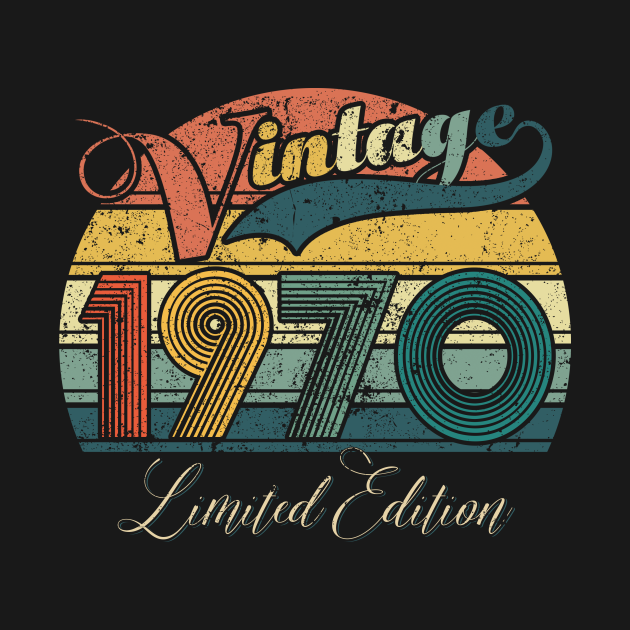 Discover Vintage 1970 Limited Edition Gift 51st Birthday - Vintage 1970 - T-Shirt