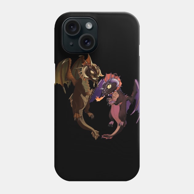 World of Warcraft, Nefarian & Onyxia Phone Case by SYnergization