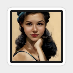 Beautiful model from the 50s, Magnet