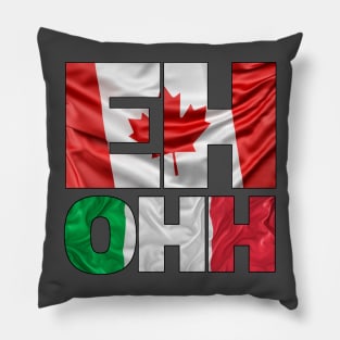 Italo Canadian - National Flags Pillow