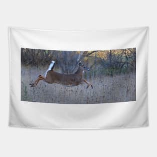 On Prancer! - White-tailed Buck Tapestry