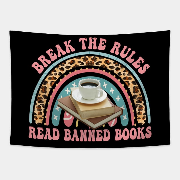 Retro Groovy Read Banned Books Break The Rules Gifts Tapestry by Spit in my face PODCAST