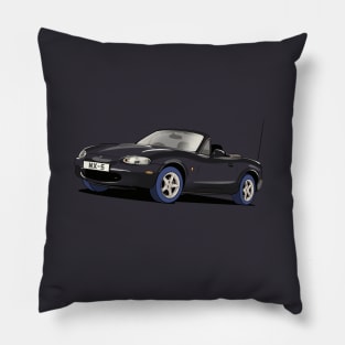 1998 Mazda MX-5 in black Pillow