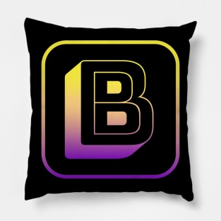 Letter B beautiful letters Pillow