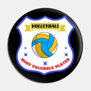 most valuable player volleyball Pin