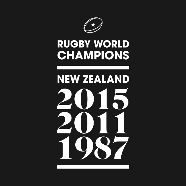 New Zealand Rugby World Champions by stariconsrugby