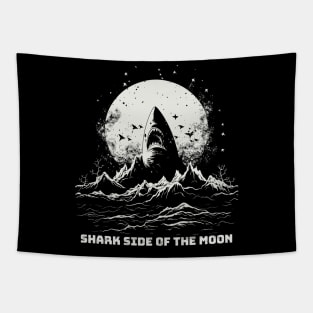 Shark Side of the Moon | Shark Enthusiast Tee Tapestry