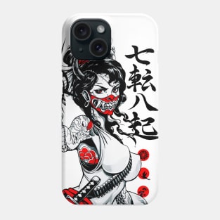 Samurai Cool Geisha Vaporwave Samurai Phone Case