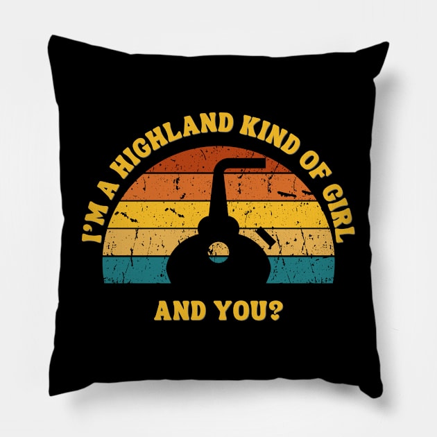 Highland Kind Of Guy Whisky Shirt Pillow by MaltyShirts
