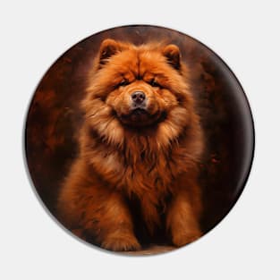 Chow chow dog Pin