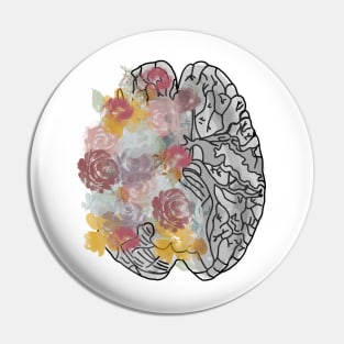 Medical Brain/anatomy/flower/medicine/doctor/surgeon Pin