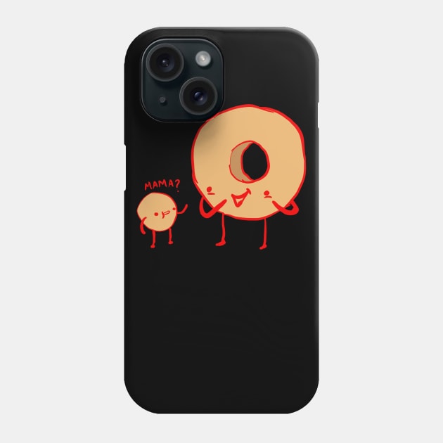 Mama Funny Donut Graphic Foodie Gift Phone Case by BadDesignCo