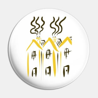 Three houses Pin