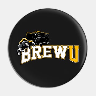 BrewU and Panther (No Outline) Pin