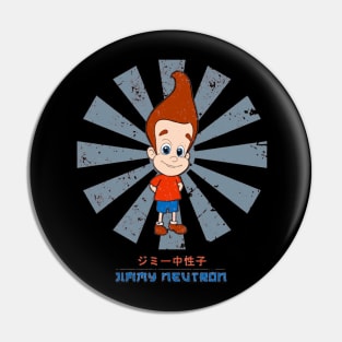 Jimmy Neutron Retro Japanese Pin