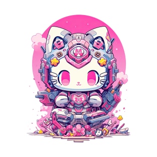 SAMURAI KITTY - SUPER FLOWER TANK | Mecha Neko Army | PROUD OTAKU T-Shirt