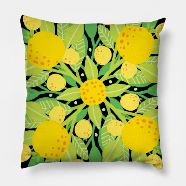 When life gives you lemons, make a lemon pattern Pillow by Think Beyond Color