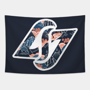 Counter Gaming [Kimono Print] Tapestry