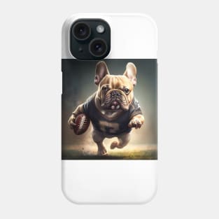 French Bulldog playing football Phone Case