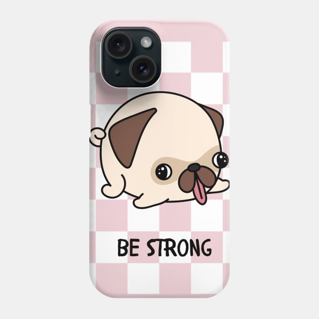 be friendly pug Phone Case by ISFdraw