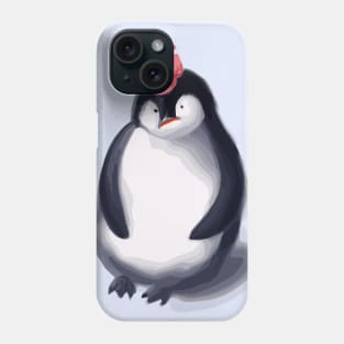 Penguin with Cute Pink Hat Phone Case