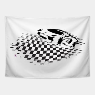 Racing car Tapestry